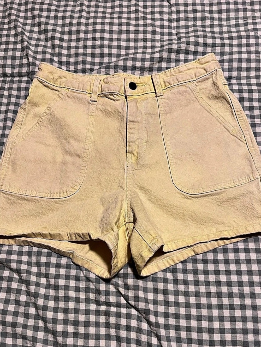 Universal Threads High Waist Utility Shorts in Yellow Size 6 NWT